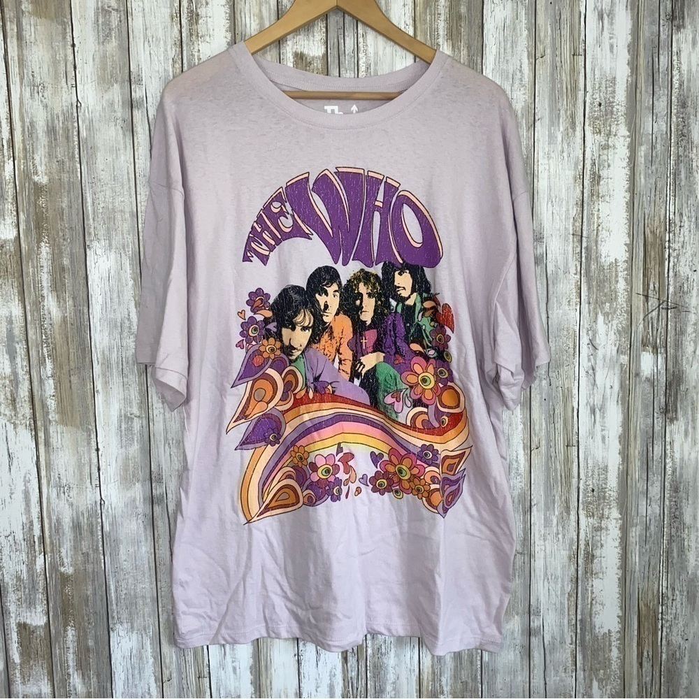 The Who Lavender Oversized Tee - Picture 1 of 4